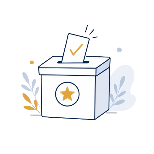 Ilustracion de urna electoral