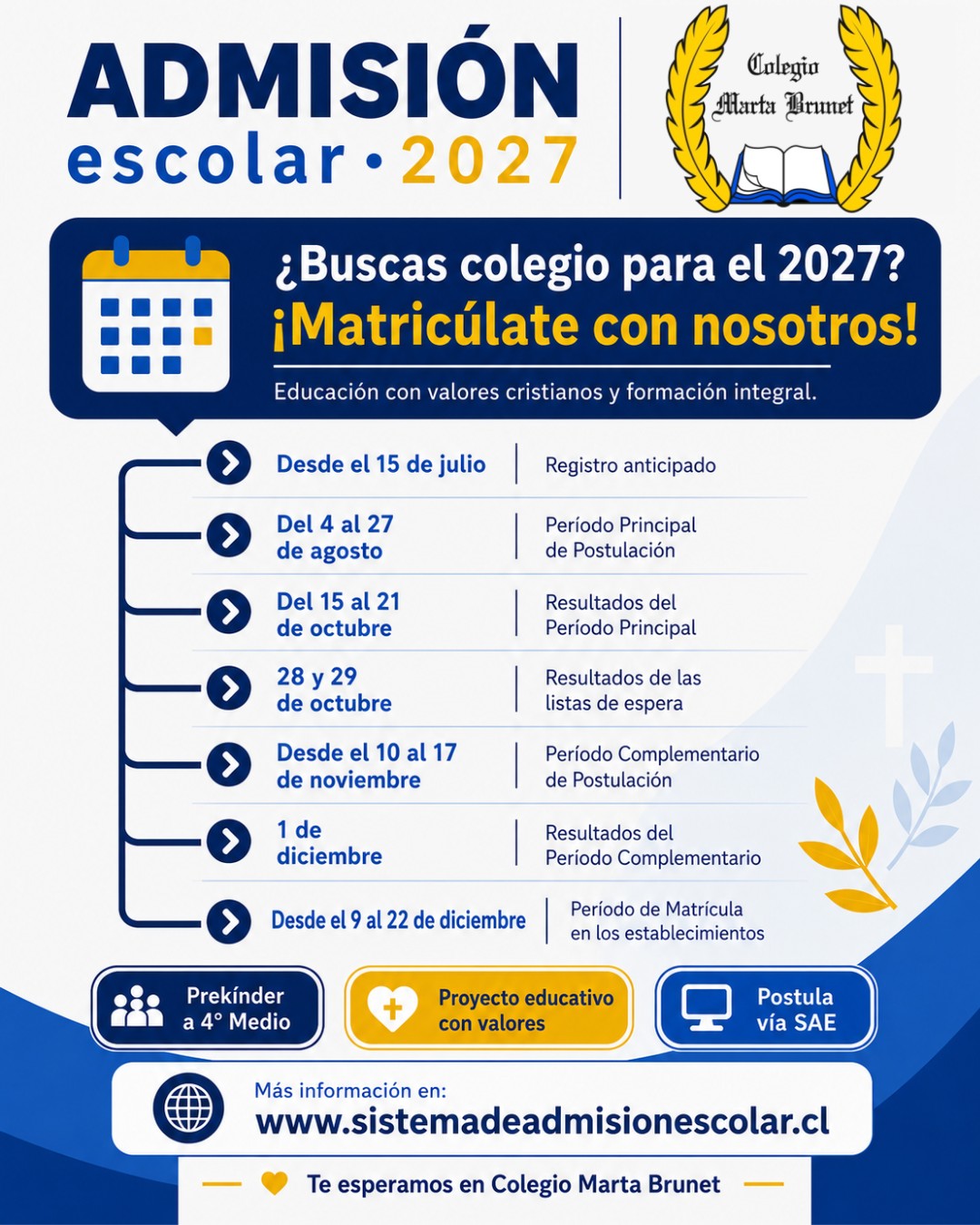 📚 ¡Admisión Escolar 2027!