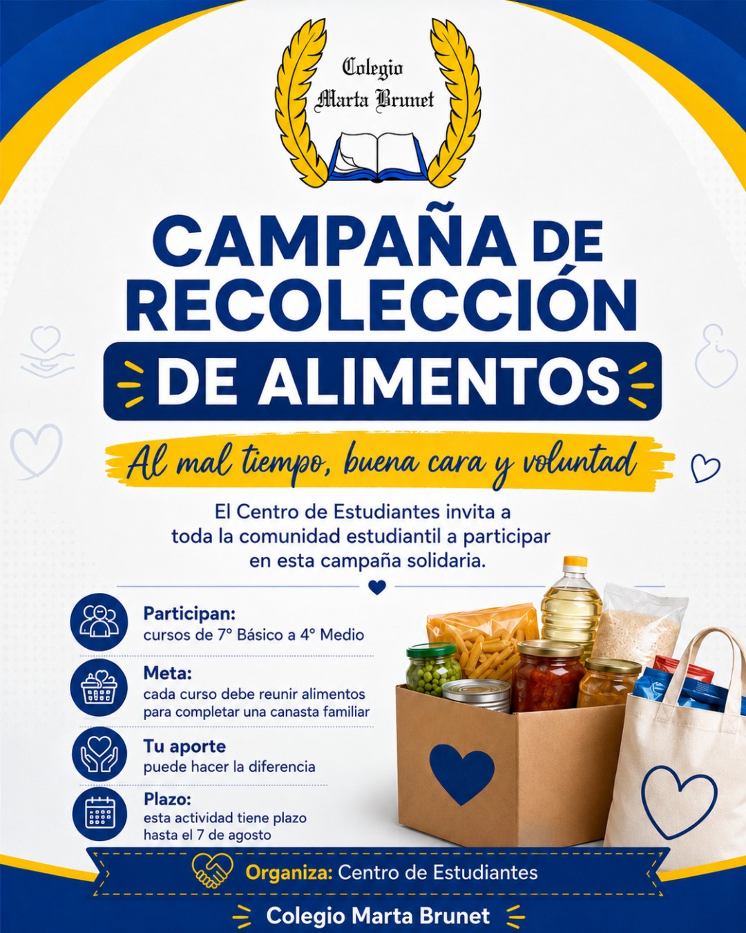 🌧️ Al mal tiempo, buena cara y voluntad 💙💛