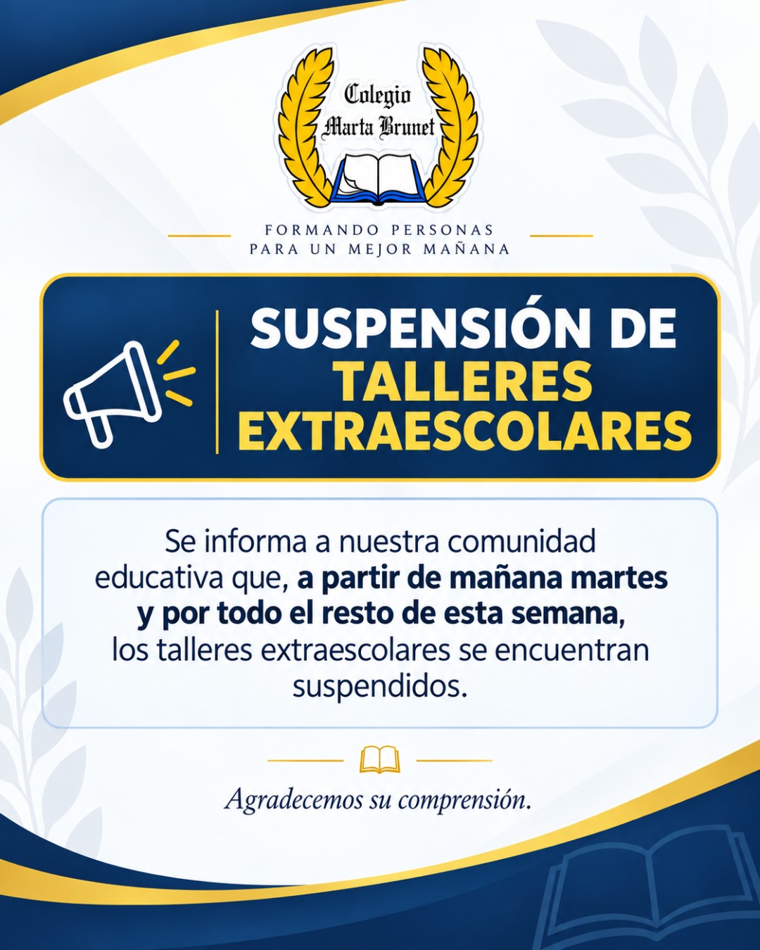 📢 ¡ATENCIÓN, COMUNIDAD MARTA BRUNET!