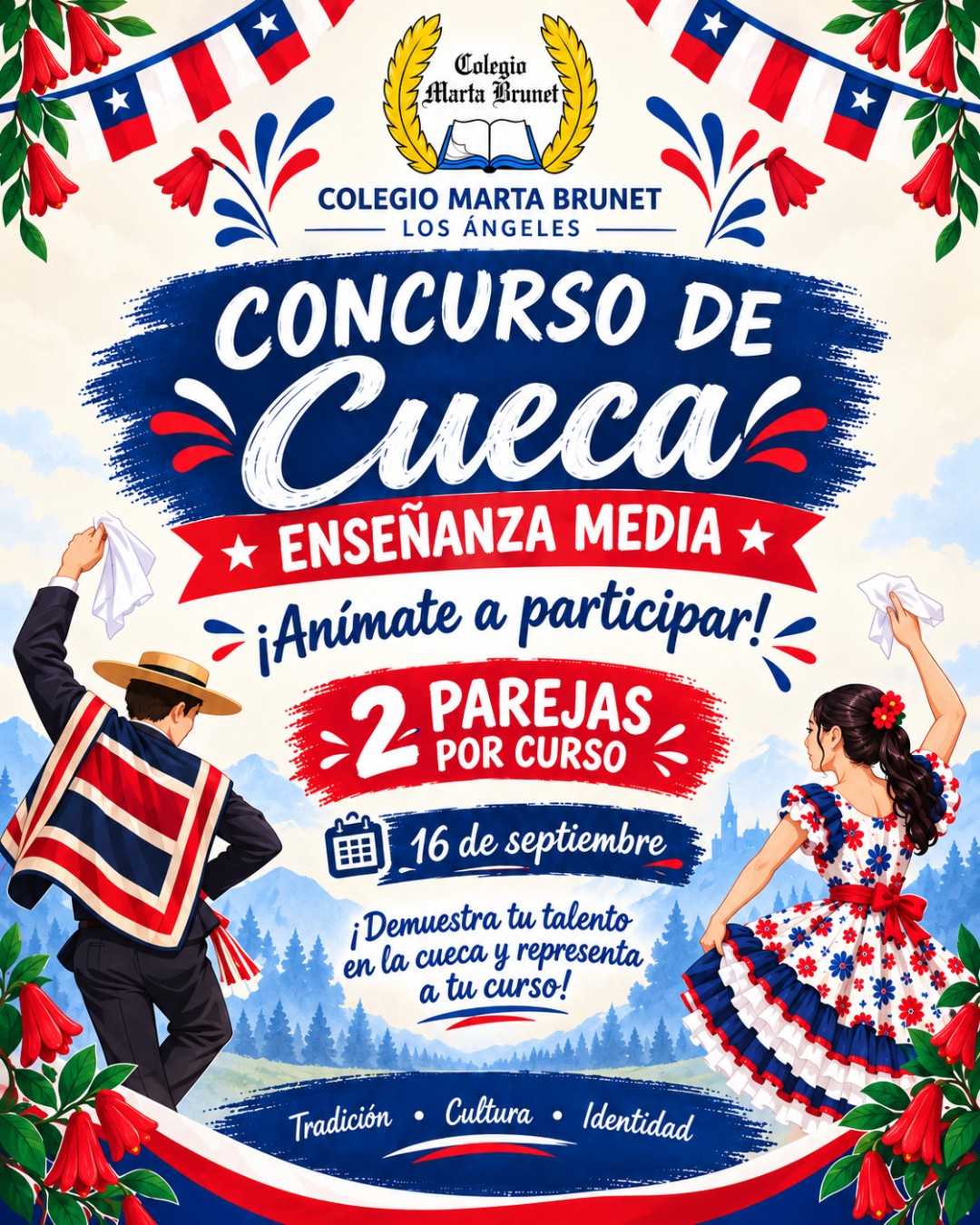 🇨🇱 ¡Vive nuestras tradiciones y demuestra tu talento en la cueca! 💃🕺