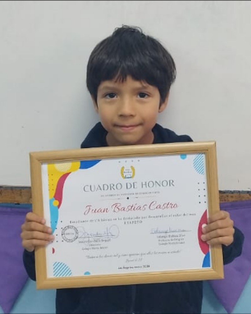 Juan Cristóbal Bastías Castro - 1° Básico A