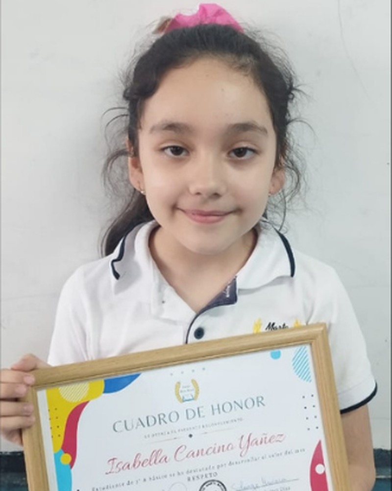 ISABELLA ESPERANZA CANCINO YAÑEZ - 3° Básico A