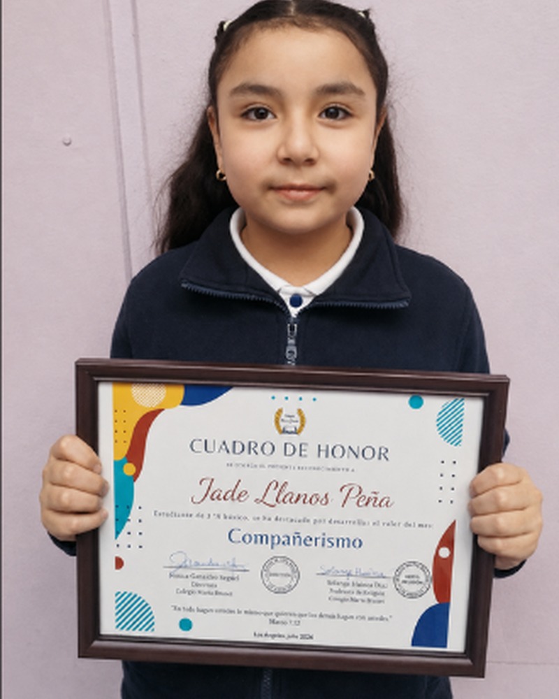 JADE ANNAIS LLANOS PEÑA - 3° Básico A