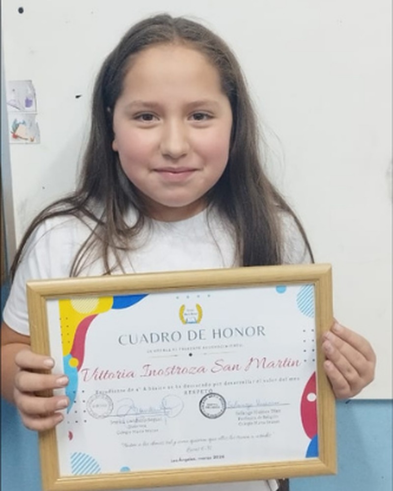Vittoria Lia Agustina Inostroza San Martín - 4° Básico A
