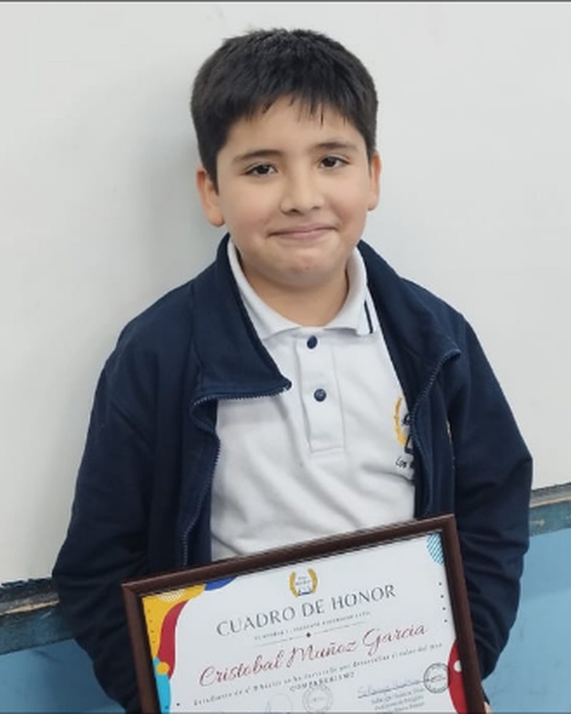 CRISTÓBAL ALONSO MUÑOZ GARCÍA - 4° Básico B