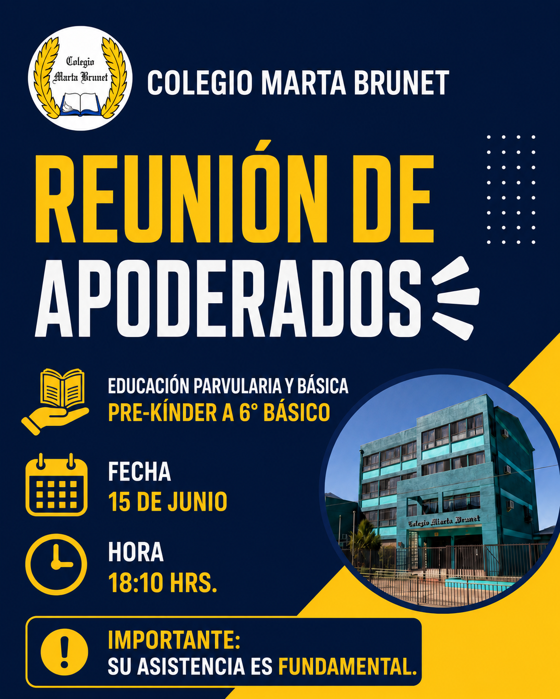 📢 Reunión de Apoderados – Educación Parvularia y Básica