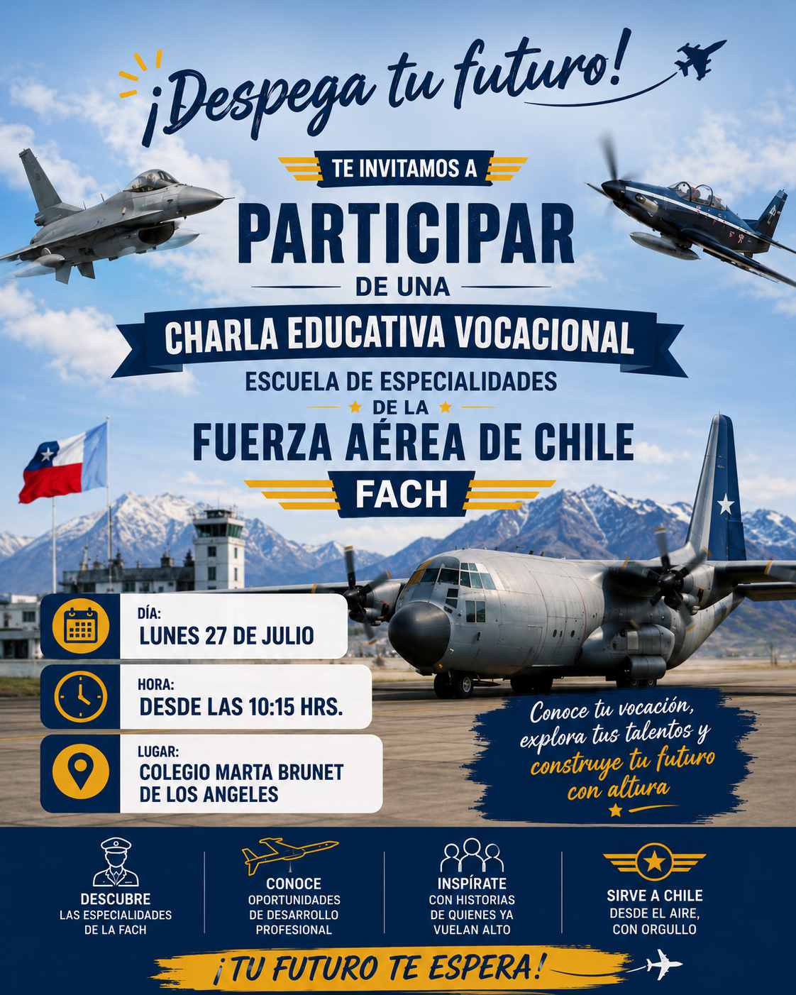 ✈️ Charla Informativa de la Fuerza Aérea de Chile